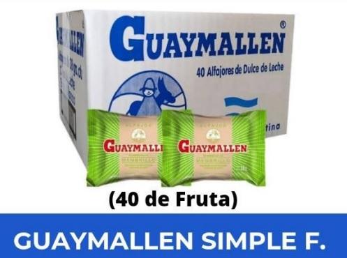 Alfajor GUAYMALLEN Simple Blanco (CAJA x 40u.)
